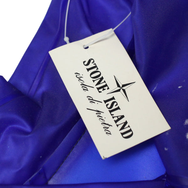 Drax X Stone Island SS 1988 Blue PVC Mac Jacket