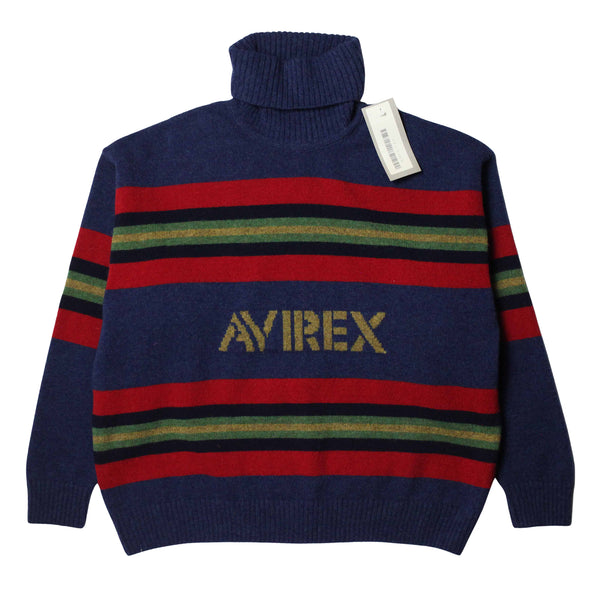 Vintage Avirex U.S.A. Rollneck Knit Jumper circa 1990's