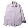Burberry London Lilac Nova Check Details Long Sleeve Shirt circa 2000's