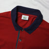 Lacoste Script Red, Navy & White Polo Shirt circa 1990's