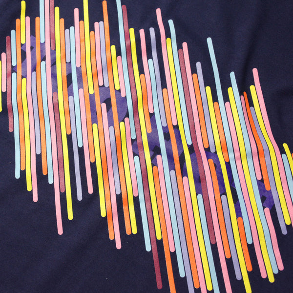 TOO HOT Stripes Navy Garment Dyed T-Shirt