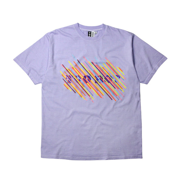 TOO HOT Stripes Lilac Garment Dyed T-Shirt