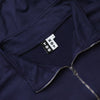 TOO HOT Stripes Navy Garment Dyed 1/2 Zip Sweatshirt