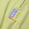 TOO HOT Stripes Yellow Garment Dyed 1/2 Zip Sweatshirt
