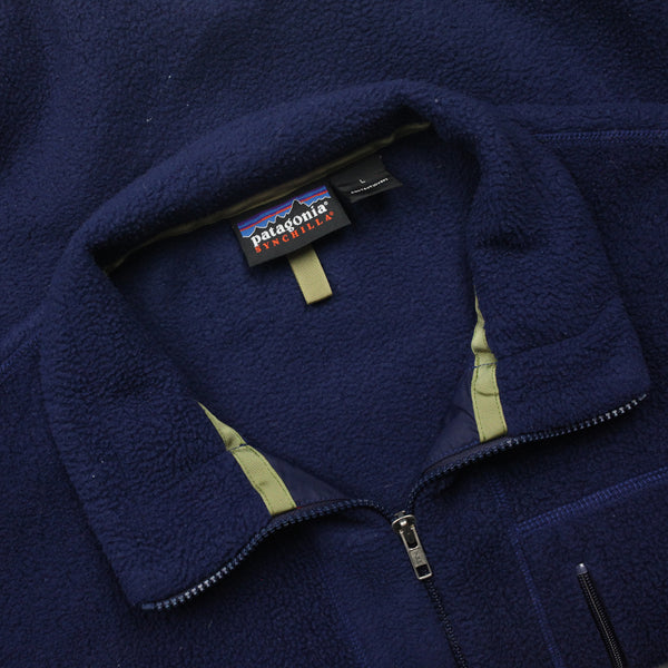 Patagonia Synchilla Blue Zip Up Fleece circa 1990's