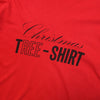Moschino Christmas Tree Red T-Shirt circa 1990's