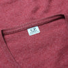 CP Company AW 1992 Ideas from Massimo Osti Red Fine Knit V Neck Knit Jumper circa 1980's