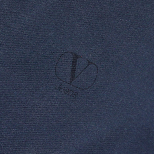 Valentino Printed Logo Navy T-Shirt circa 1980's