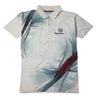 Sergio Tacchini Graphic Print Polo Shirt circa 1980's