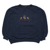 Paul & Shark Yachting Embroidered Crest Navy Sweatshirt circa 1990's