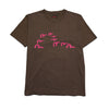 Evisu Embroidered Gull Brown T-Shirt circa 1990's