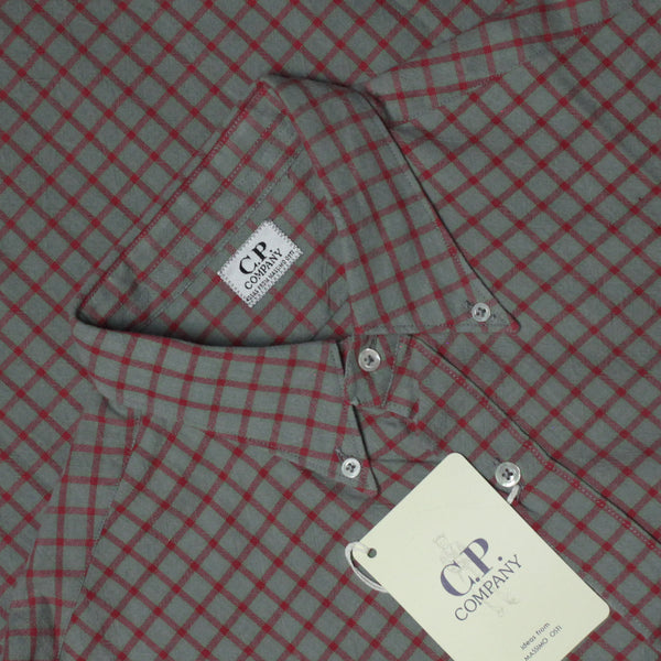 CP Company SS 1993 Ideas From Massimo Osti Red/Grey Check Shirt