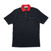 Burberrys Of London Navy Nova Check Collar Polo Shirt circa 1980's