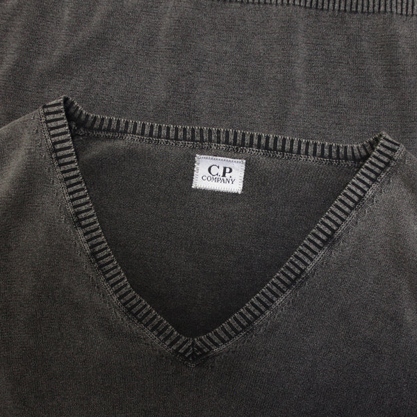 CP Company SS 2008 Garment Dyed V Neck Knit