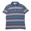 Lacoste Striped Pique Cotton Polo Shirt circa 2000's