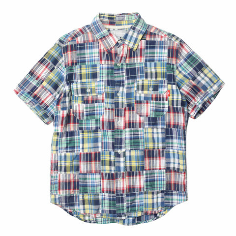 トップス 90s OLD STUSSY putchwork check shirt トップス 90s OLD STUSSY putchwork check shirt Vintage Stussy
