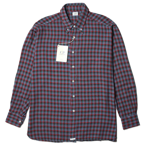 CP Company SS 1993 Ideas From Massimo Osti Green & Red Check Shirt