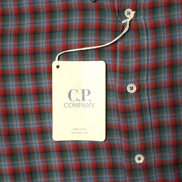 CP Company SS 1993 Ideas From Massimo Osti Green & Red Check Shirt