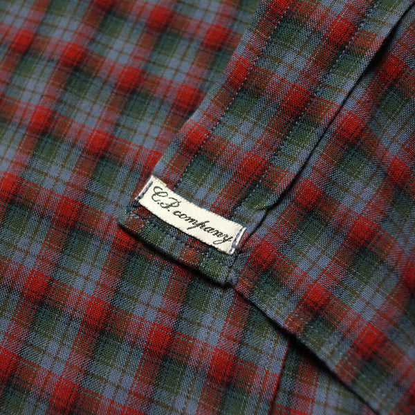 CP Company SS 1993 Ideas From Massimo Osti Green & Red Check Shirt