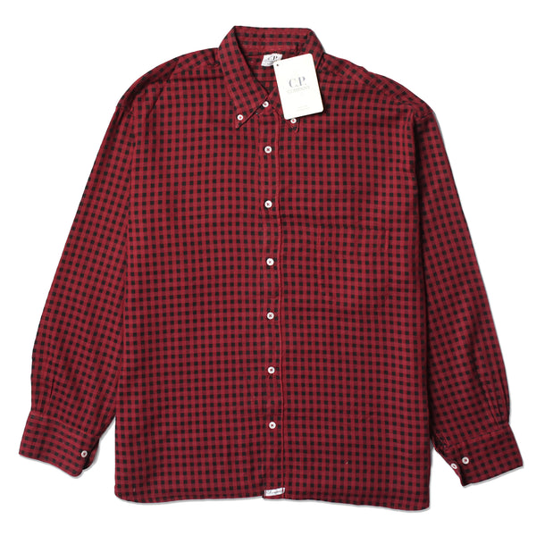 CP Company SS 1993 Ideas From Massimo Osti Red & Black Check Shirt