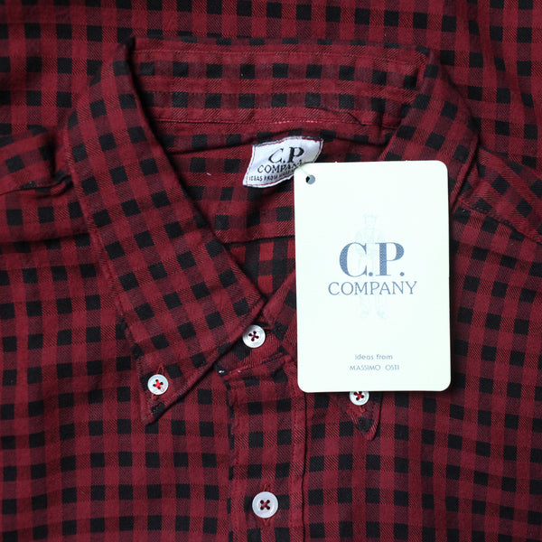 CP Company SS 1993 Ideas From Massimo Osti Red & Black Check Shirt