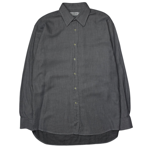 Valentino UOMO Grey Shirt circa 1980's
