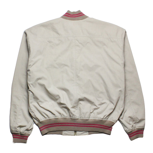 Valentino Sport Tan Bomber Jacket circa 1980's