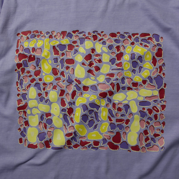 TOO HOT Pebbles Print Lilac Garment Dyed T-Shirt