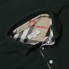 Burberry London Green Long Sleeve Polo Shirt circa 2000's