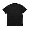 Valentino Jeans Embroidered VALEN Logo Black T-Shirt circa 1980's