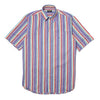 Paul & Shark Striped Short Sleeve Shirt circa 1990's