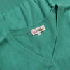 Chemise Lacoste Turquoise V Neck Knit circa 1980's