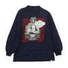 Moschino Jeans Navy Shakespeare Sweatshirt circa 1980's